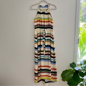 Bar III Multi- Color Striped Maxi Dress Size SM